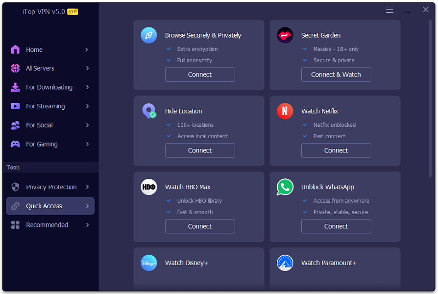 Quick Access Functions 
