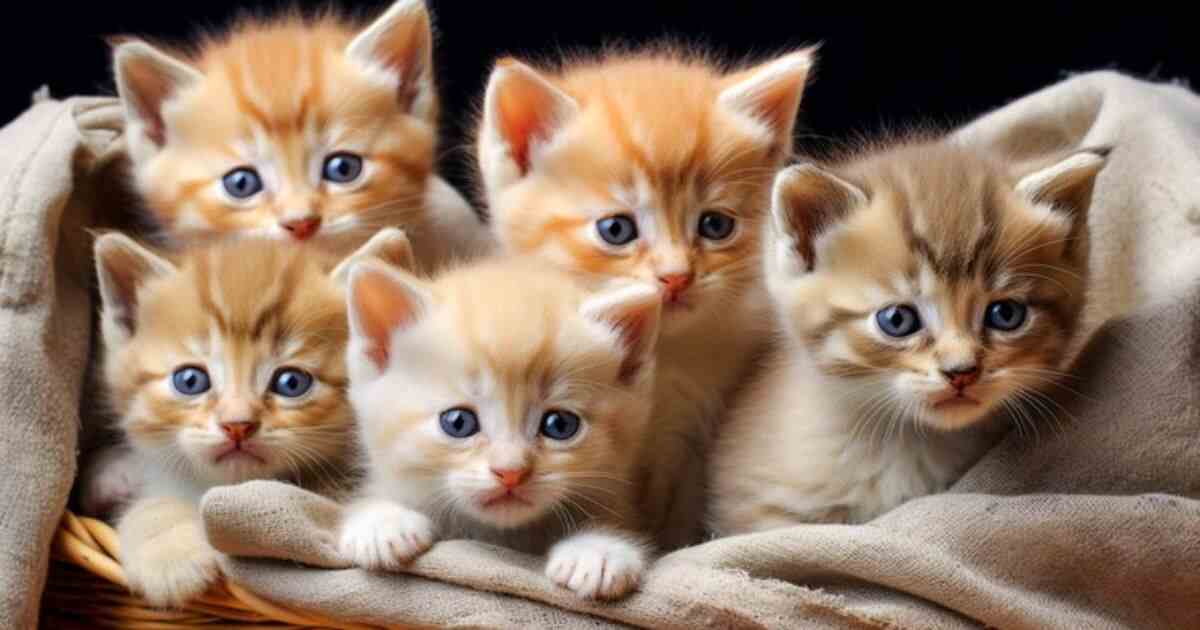 Fat Orange Cat Baby Kittens