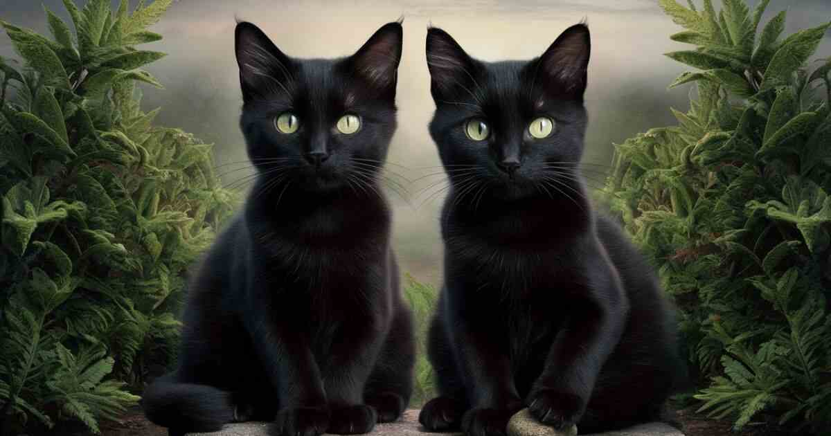 Black Cats with Green Eyes