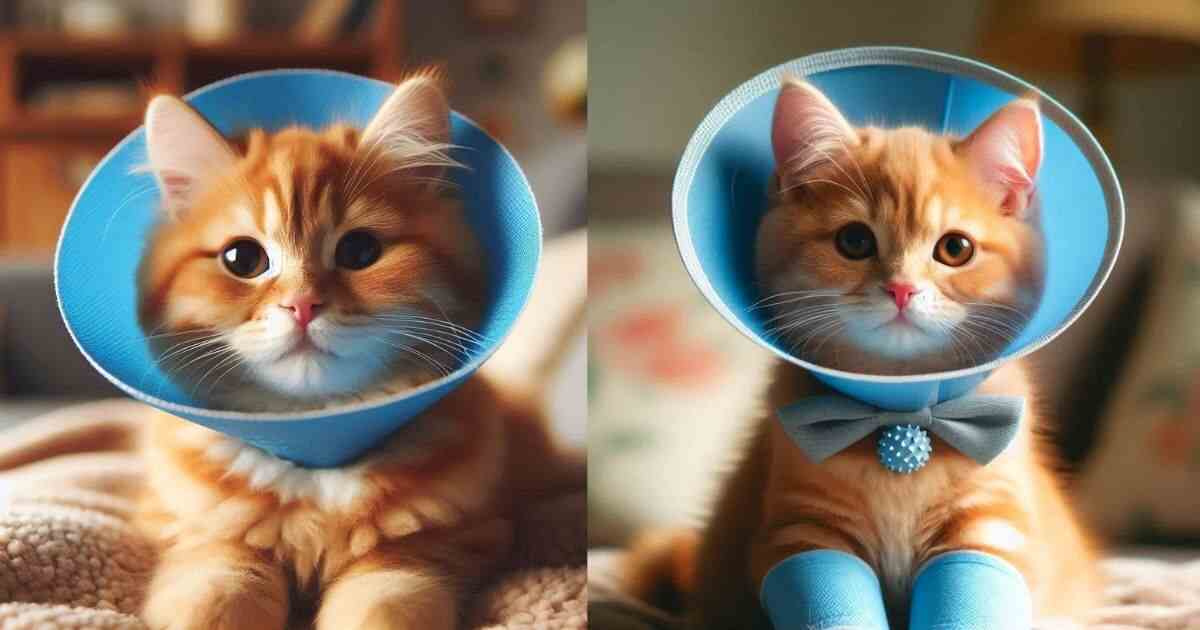 How to Keep a Cone on Your Cat After Surgery