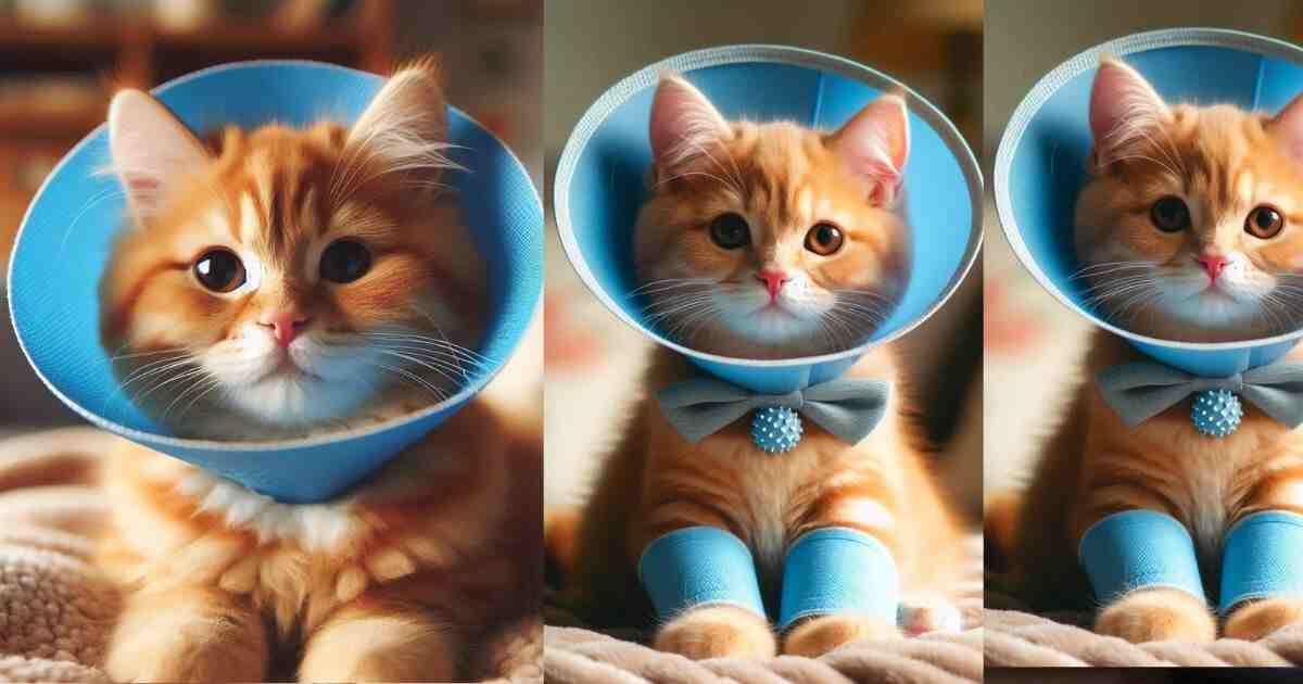 How to Keep a Cone on Your Cat After Surgery